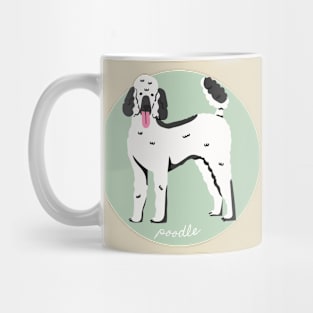 Poodle Dog Breed Cursive Graphic Mug